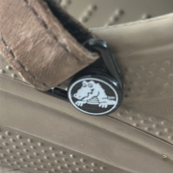 CROCS Yukon Vista Clog Sz 15 Men’s flexible faux leather Velcro strap Tan Brown - Picture 8 of 16